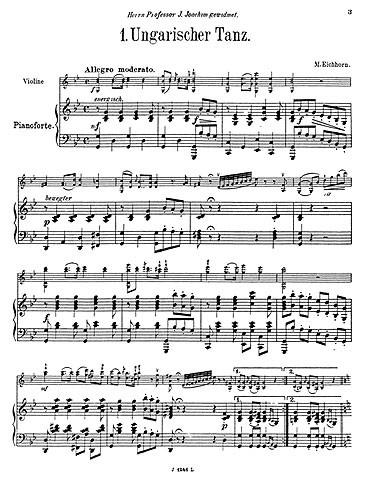 Eichhorn, M Hungarian Dance In G Minor